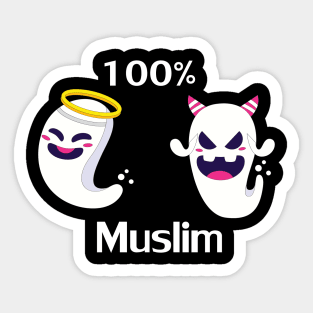 100% Muslim Sticker